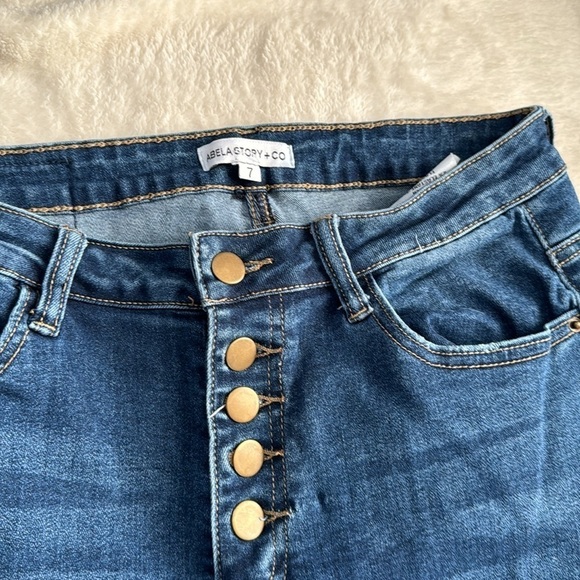 Abela Story & Co boutique custom skinny jean-dark wash-size 7- Great Condition - Picture 4 of 7